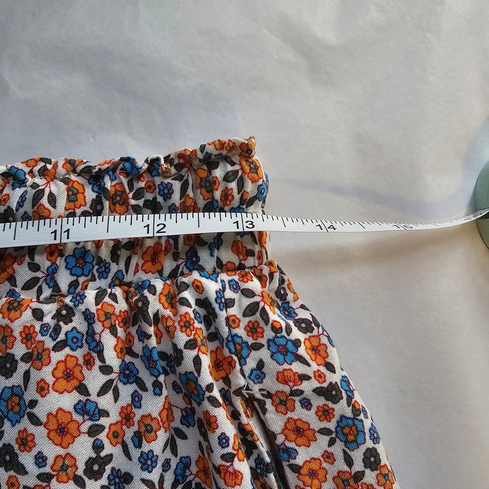 Zesica Floral Maxi Skirt Medium Multicolor Boho Cottagecore Prairie Hippie earth - Picture 9 of 10